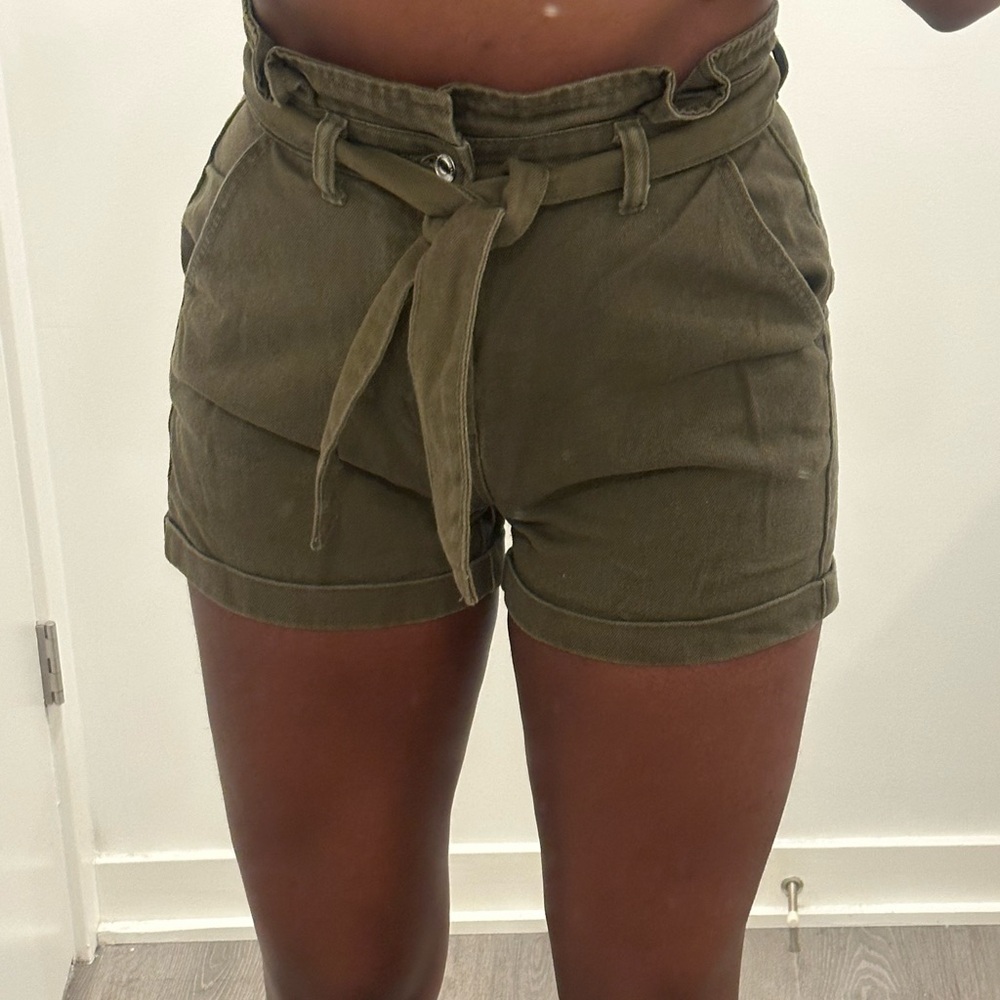 Primark Denim&Co Green Cargo Shorts Casual Style